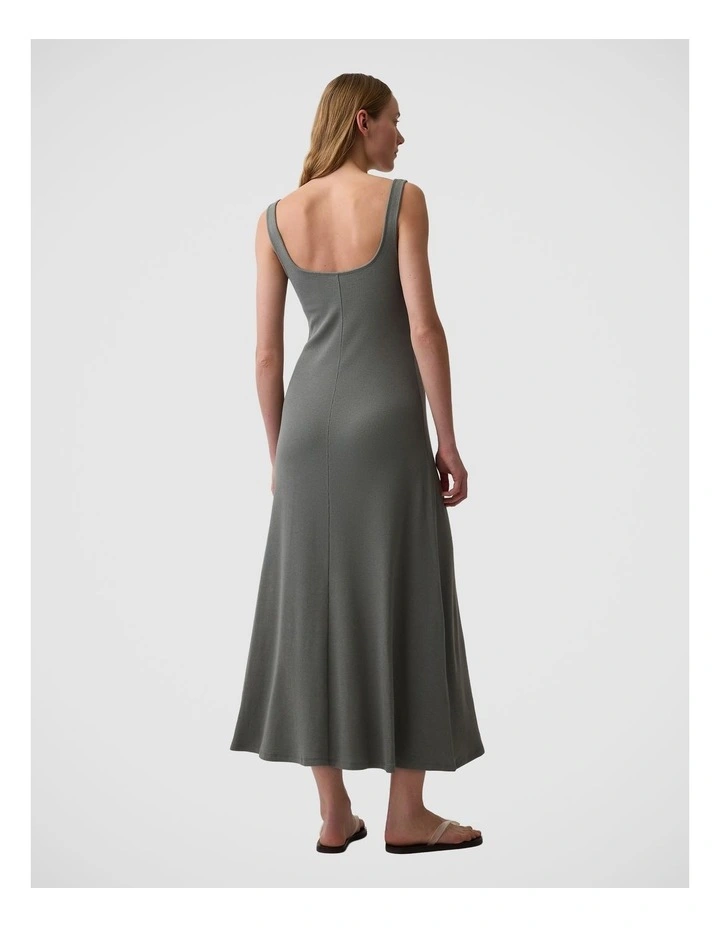 Modern Rib Square-Neck Maxi Dress image 2