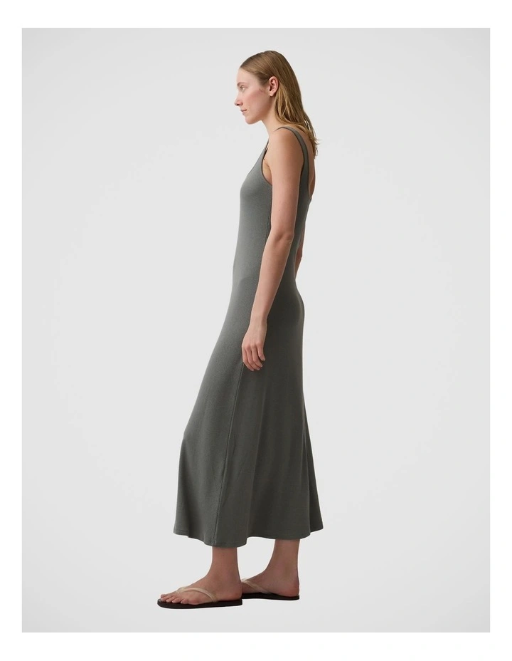 Modern Rib Square-Neck Maxi Dress image 3