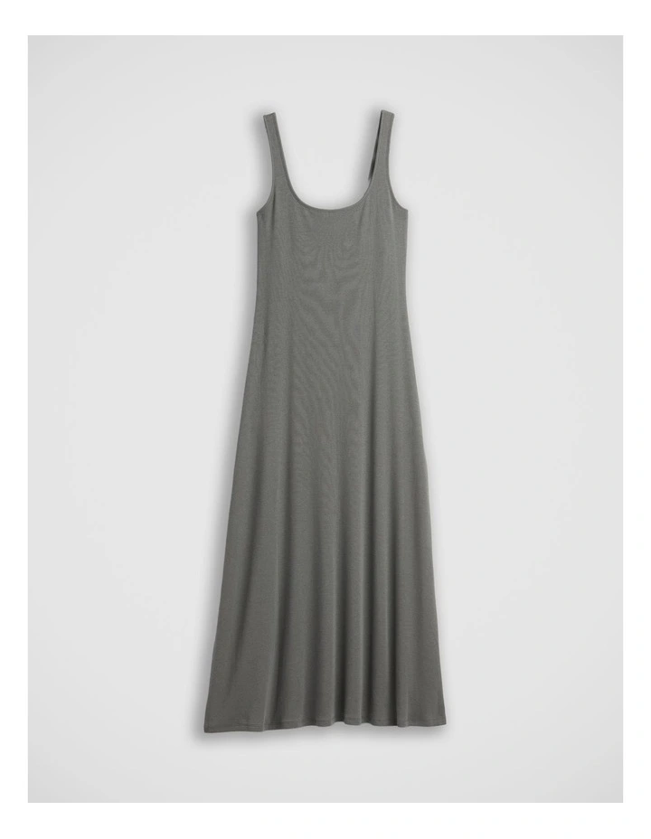 Modern Rib Square-Neck Maxi Dress image 5