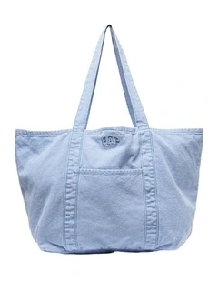 Sp26 Overdye Canvas Tote Bag in Blue