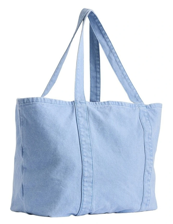 Sp26 Overdye Canvas Tote Bag in Blue image 2