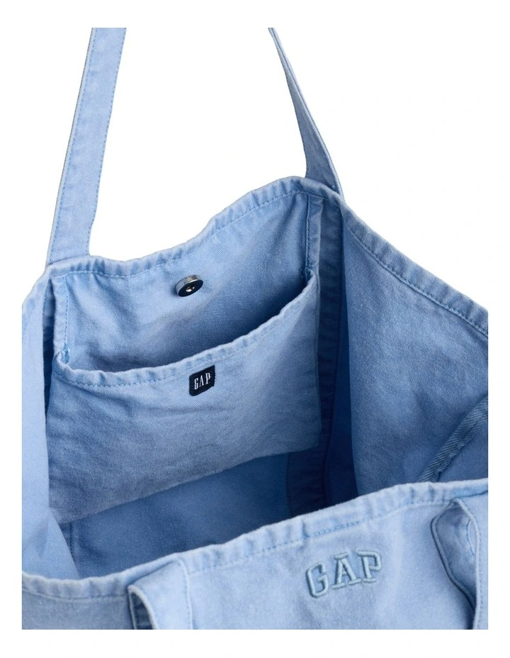 Sp26 Overdye Canvas Tote Bag in Blue image 3