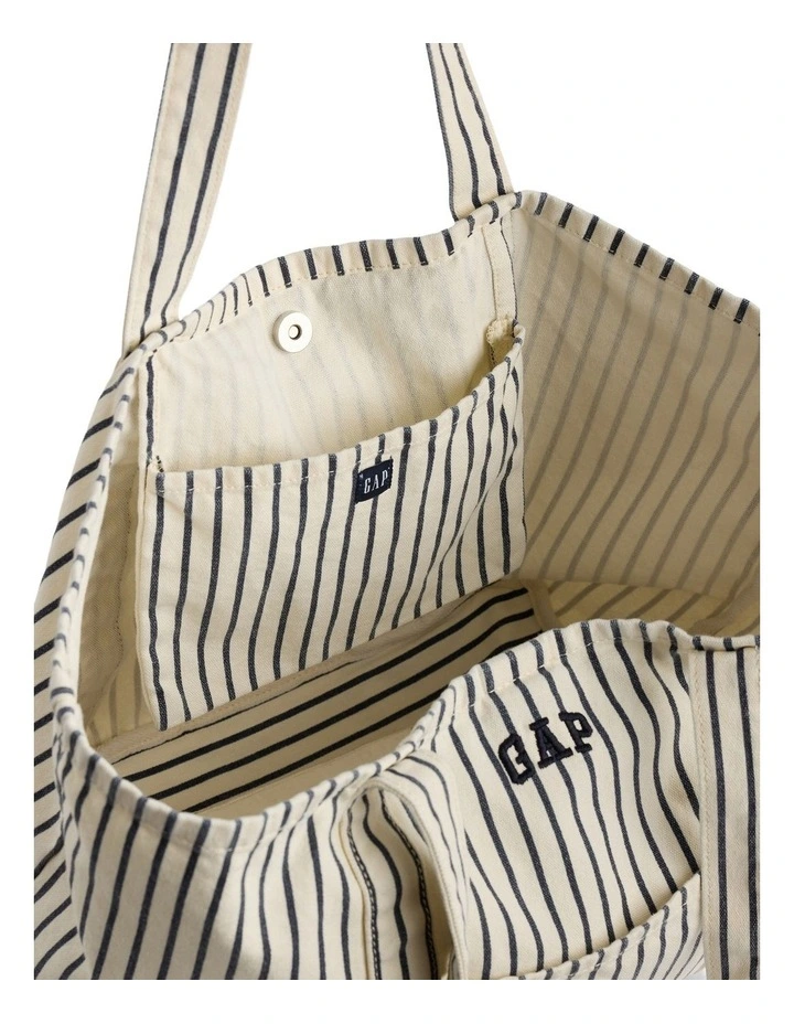 Overdye Canvas Sp26 Tote in White image 4