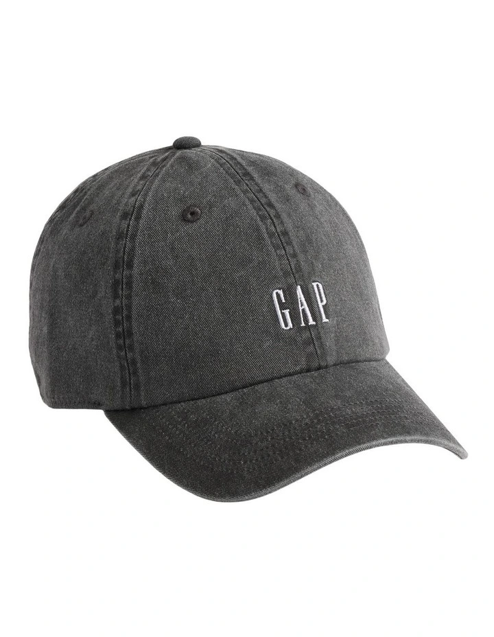 Sp26 Cotton Logo Cap in Black image 2