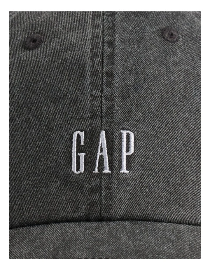 Sp26 Cotton Logo Cap in Black image 3