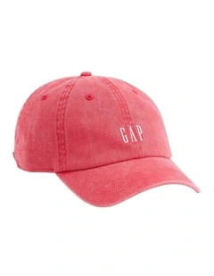 Sp26 Cotton Logo Cap in Red