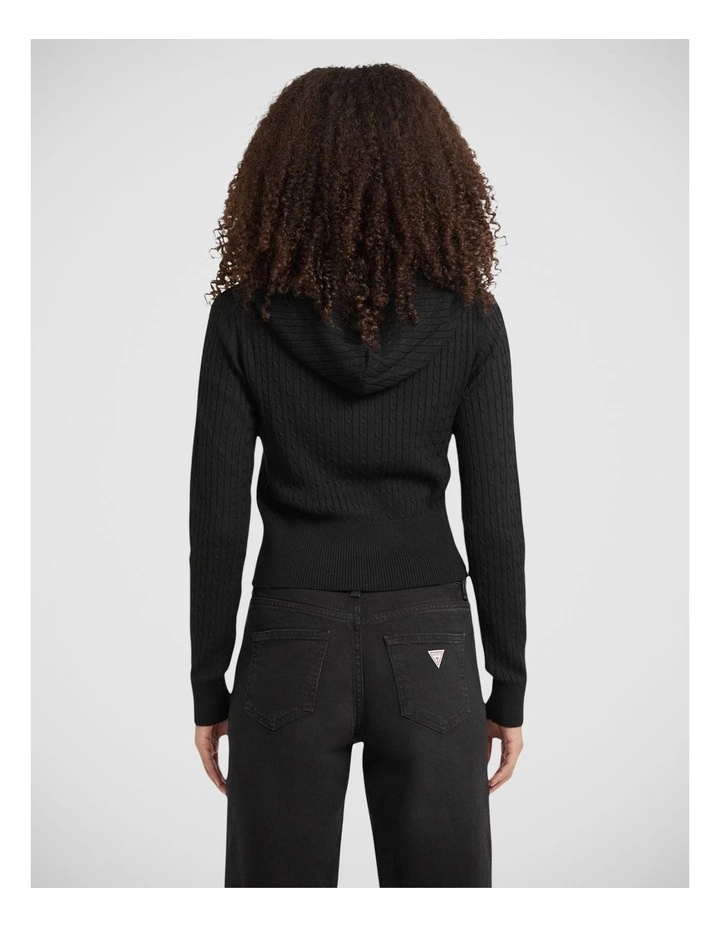 Gj Ls Cable Hoodie Cardi image 2
