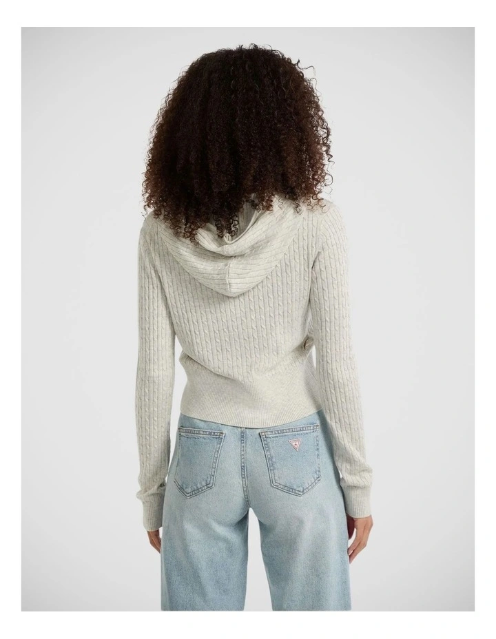 Gj Ls Cable Hoodie Cardi image 2