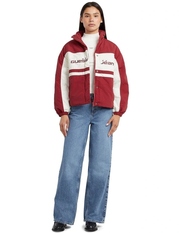Guess Jeans Windbreaker Jacket in Red image 2