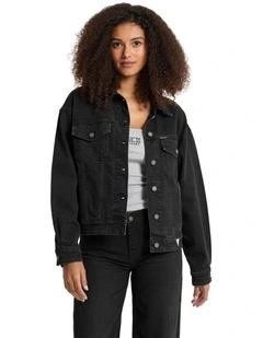 Oversize Trucker Jacket in Blue