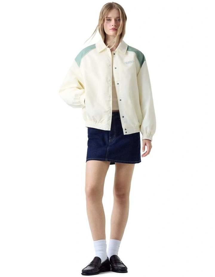 Heritage Windbraker Jacket in White image 2