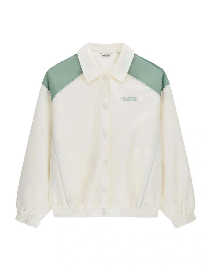 Heritage Windbraker Jacket in White image 5