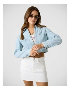 Gj Cropped Zipped Trucker