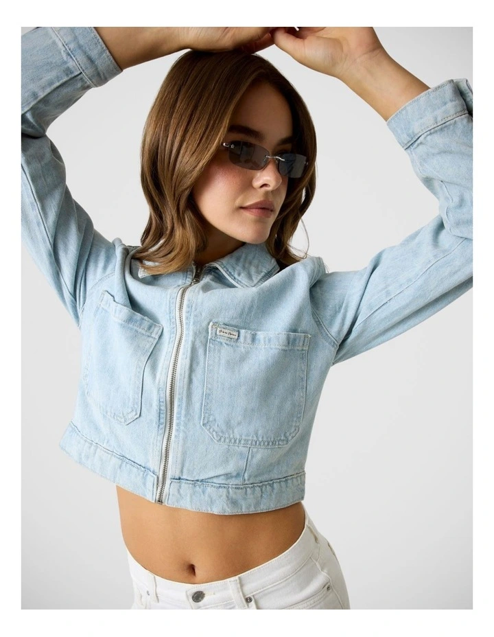 Gj Cropped Zipped Trucker image 3