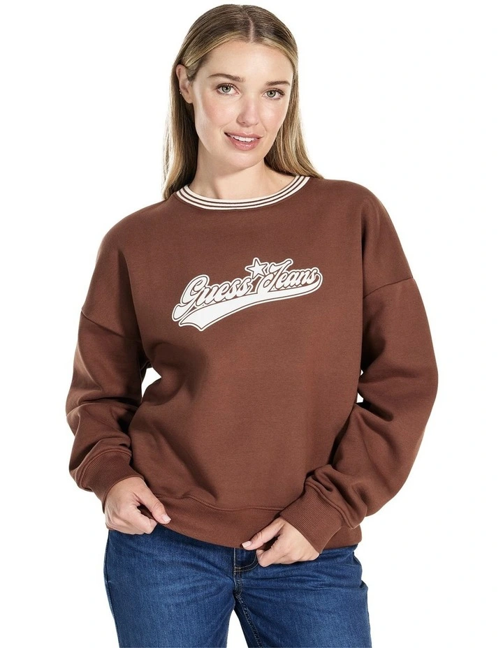 Puff Star Sweat in Brown image 1