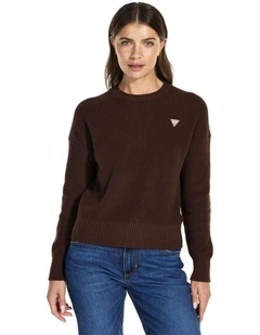 Mini Triangle Sweater in Brown