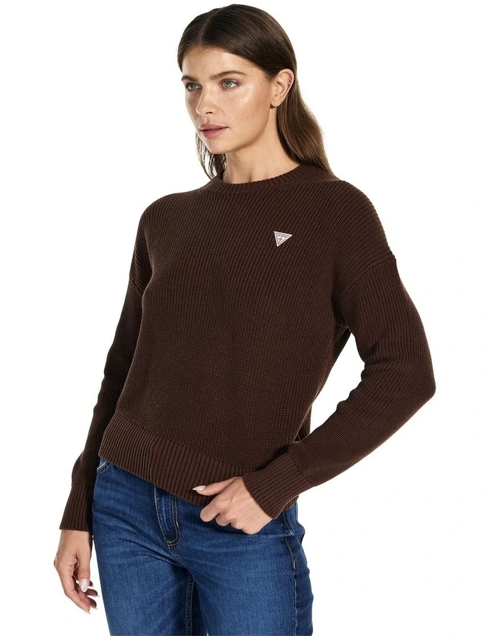 Mini Triangle Sweater in Brown image 2