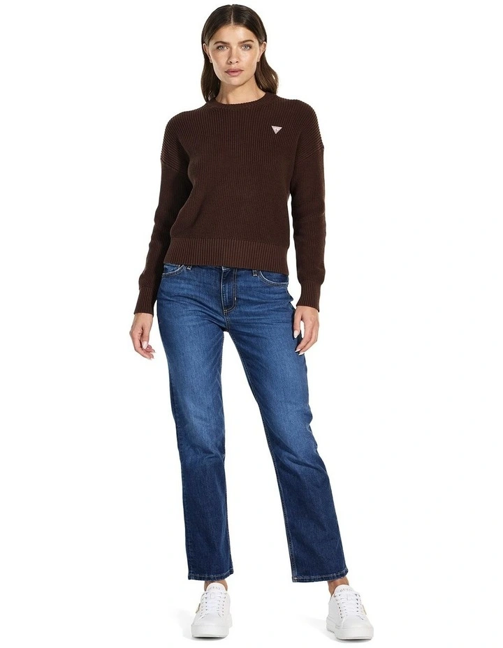 Mini Triangle Sweater in Brown image 3