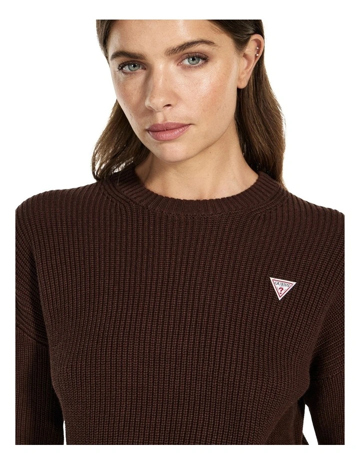 Mini Triangle Sweater in Brown image 4