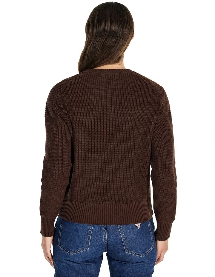 Mini Triangle Sweater in Brown image 5