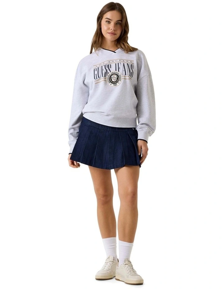 Over Sized Vintage Sweater in Grey image 2