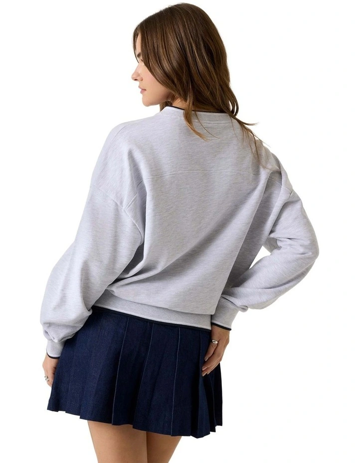 Over Sized Vintage Sweater in Grey image 3