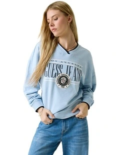 Over Sized Vintage Sweater in Blue
