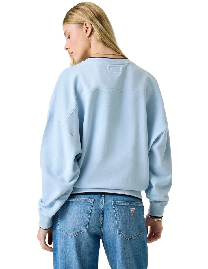 Over Sized Vintage Sweater in Blue image 4