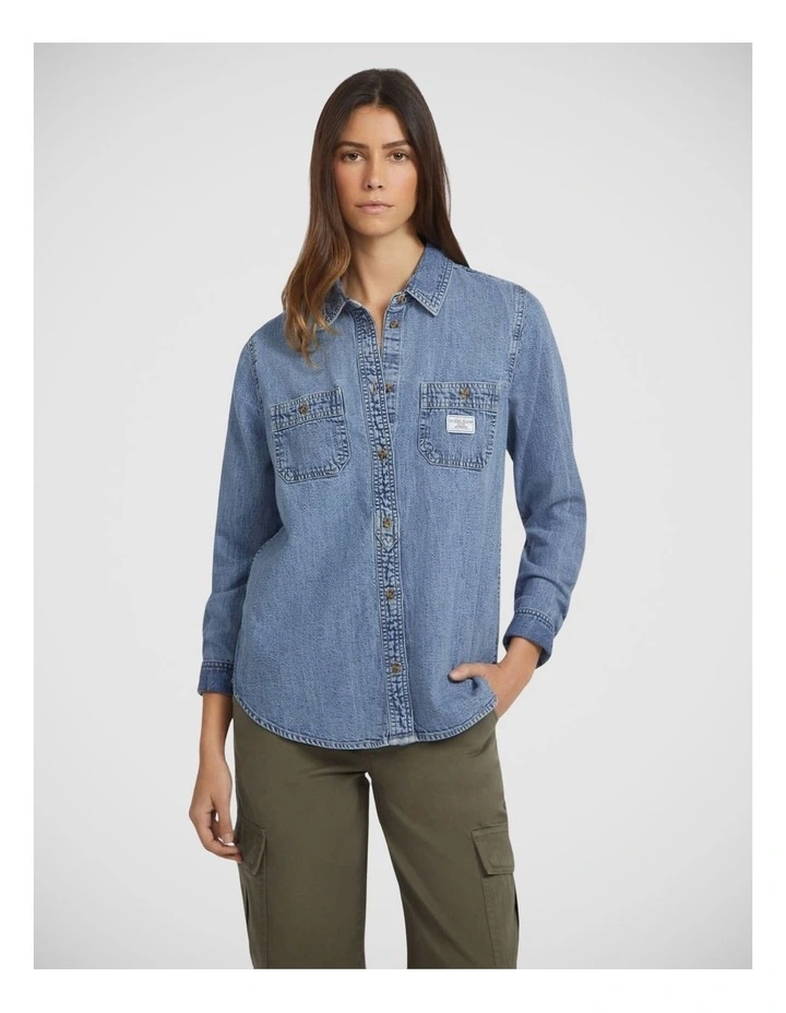 Gj Regular Ls Denim Shirt image 1