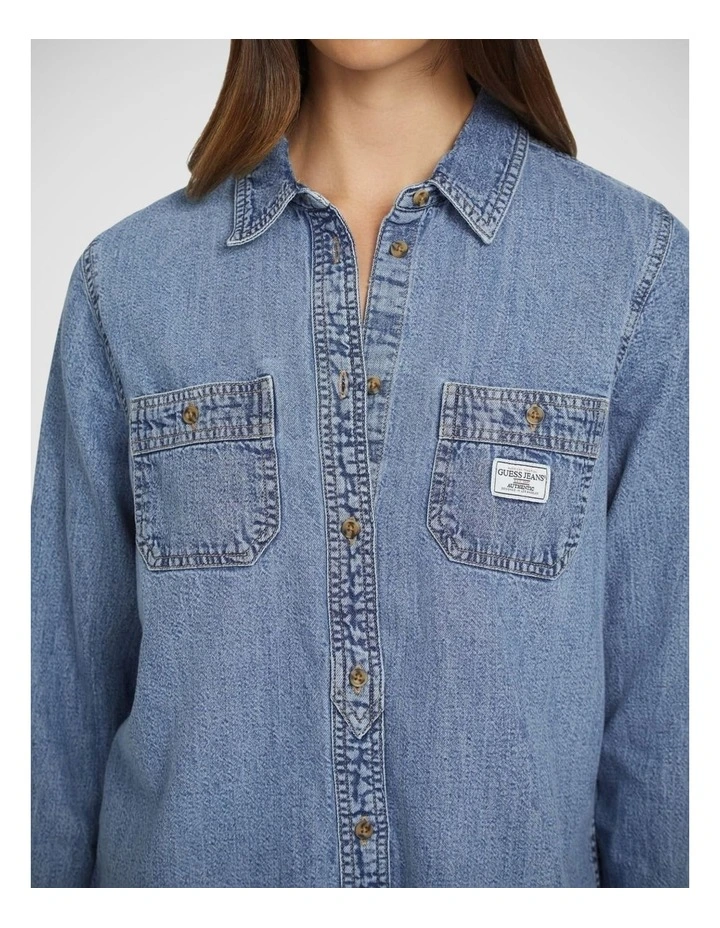 Gj Regular Ls Denim Shirt image 3