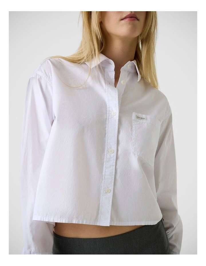 Gj Cropped Long Sleeve Shirt image 3