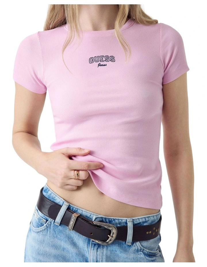 Embro Slim Tee in Soft Rose image 4