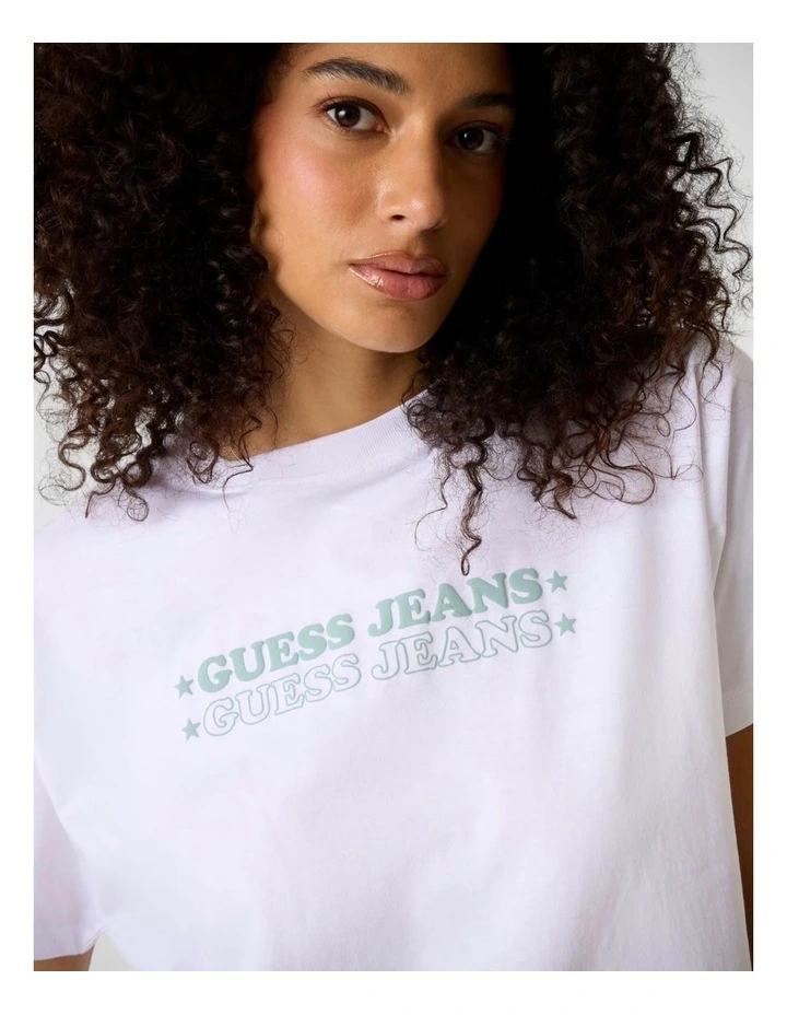 Gj Ss Cn Boxy Print Star Tee image 3