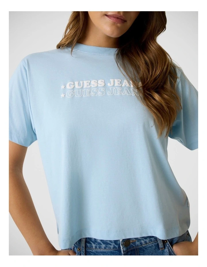 Gj Ss Cn Boxy Print Star Tee image 3
