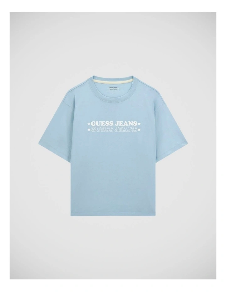 Gj Ss Cn Boxy Print Star Tee image 5