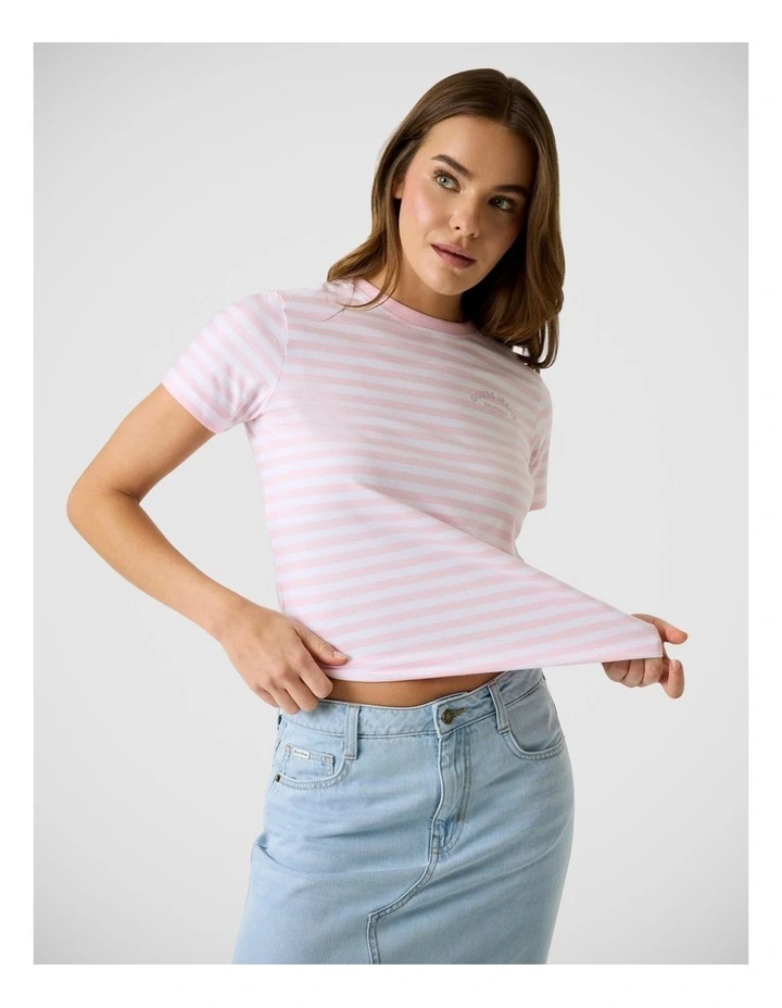 Gj Ss Cn Reg Yd Striped Tee image 1