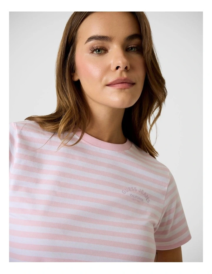 Gj Ss Cn Reg Yd Striped Tee image 3