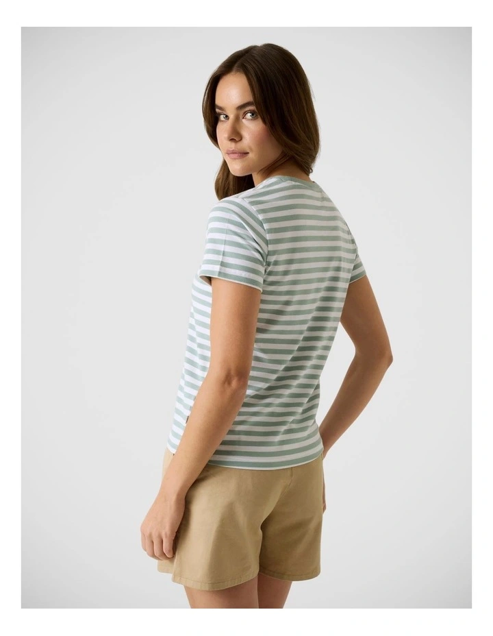 Gj Ss Cn Reg Yd Striped Tee image 2