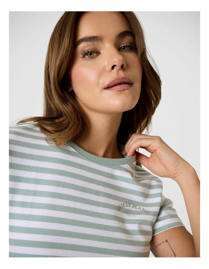 Gj Ss Cn Reg Yd Striped Tee image 3