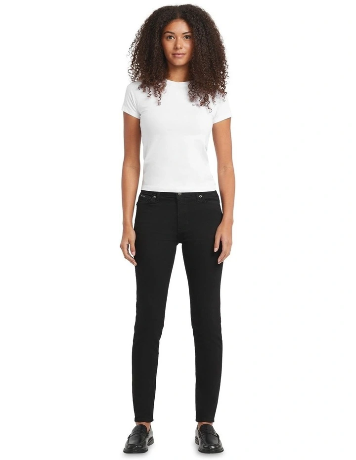 G05 High Rise Skinny Jeans W4YA92D5DL1 in Black image 2