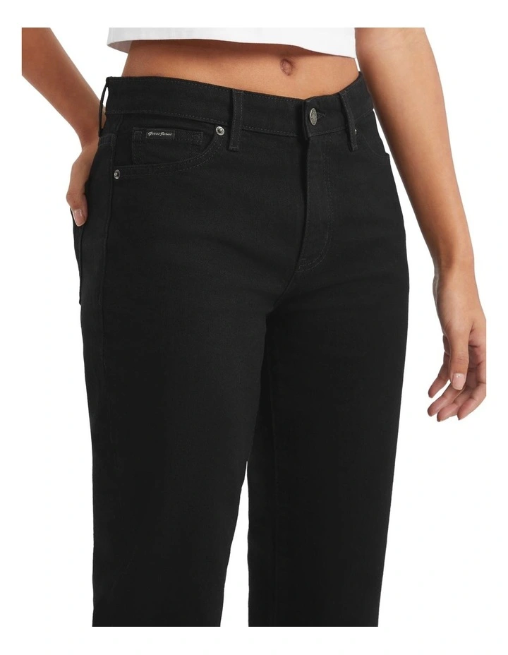 G08 Mid Rise Straight Jeans W4YA98D5E81 in Black image 3