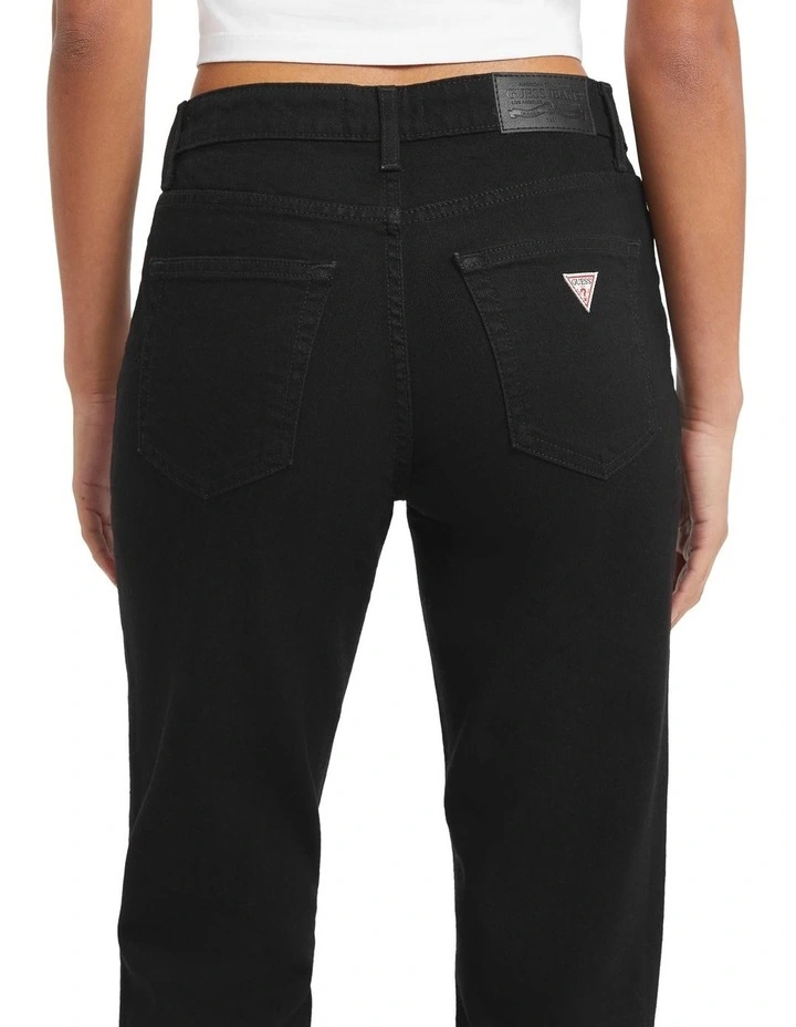 G08 Mid Rise Straight Jeans W4YA98D5E81 in Black image 5