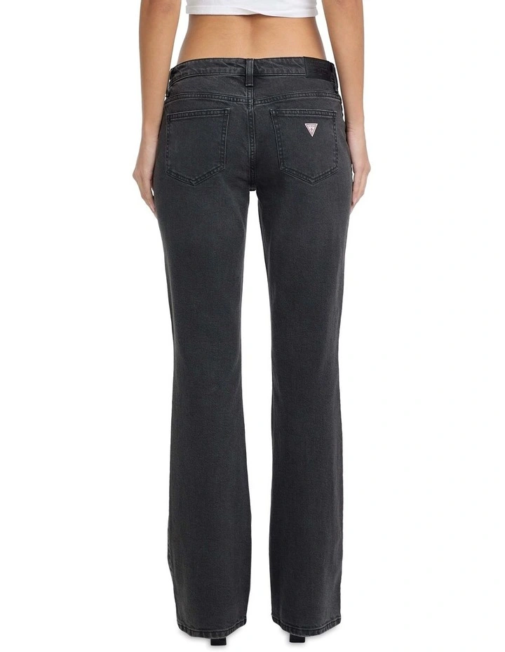 G09 Bootcut Patch Pockets Jeans W5BA3VD0832 in Black image 4