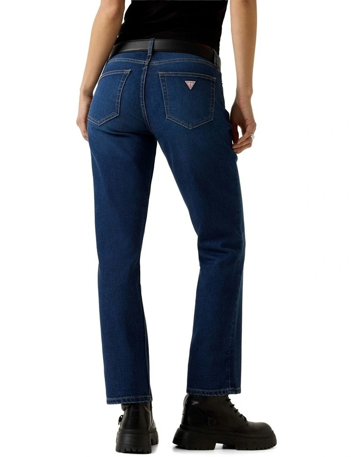 G08 Mid Rise Straight Jeans in in Aged Dark Wash image 3