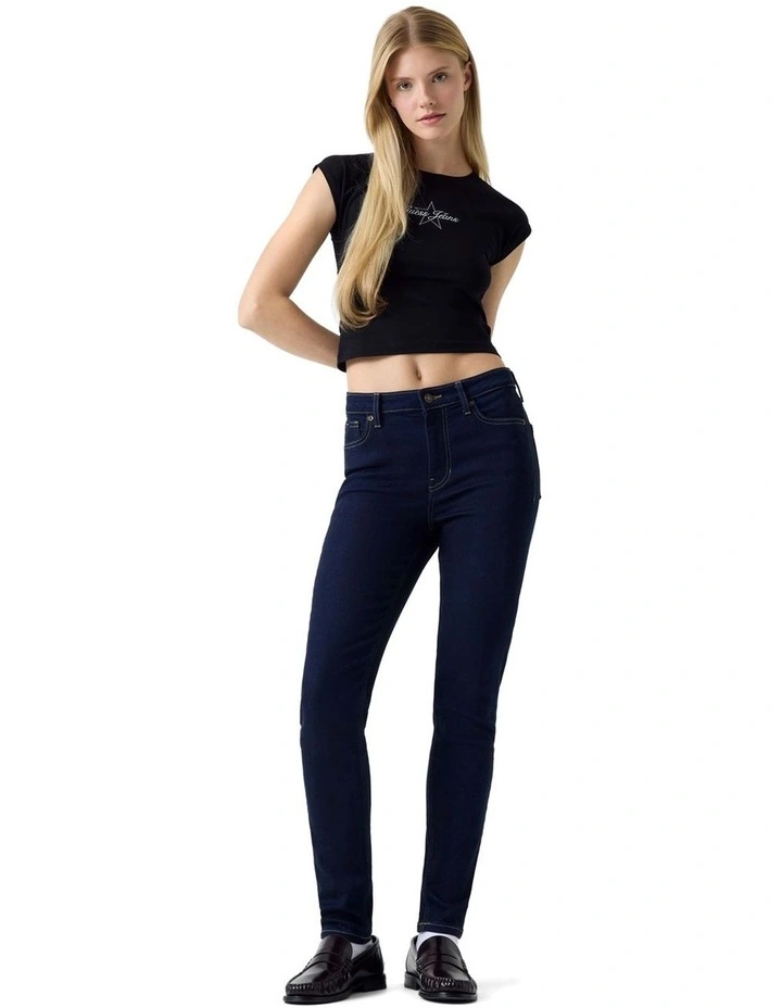 G05 High Rise Skinny Jeans in Blue image 2