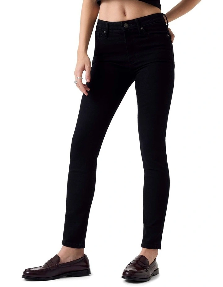G05 High Rise Skinny Jeans in Black image 1
