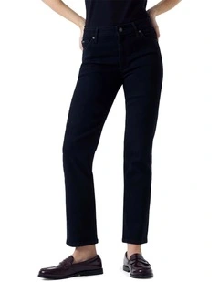 G08 Mid Rise Straight Jeans in Black