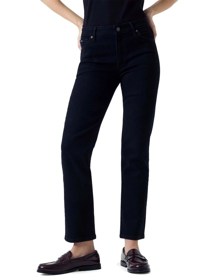 G08 Mid Rise Straight Jeans in Black image 1