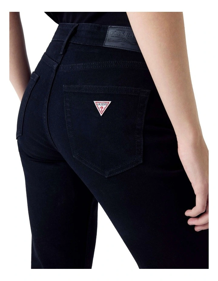 G08 Mid Rise Straight Jeans in Black image 4