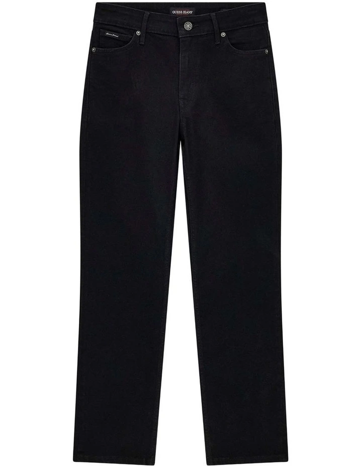 G08 Mid Rise Straight Jeans in Black image 5